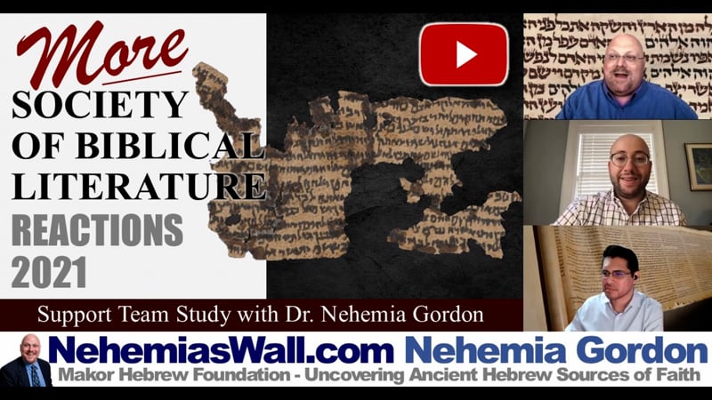 Support Team Study –  MORE Society of Biblical Literature Reactions 2021