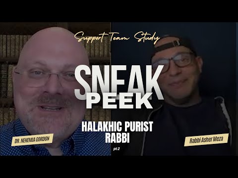 SNEAK PEEK! Support Team Study – Halakhic Purist Rabbi: Part 2