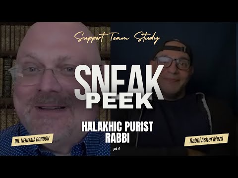 SNEAK PEEK! Support Team Study – Halakhic Purist Rabbi: Part 4