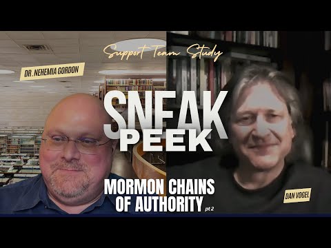 Support Team Study SNEAK PEEK! Mormon Chains of Authority: Part 2